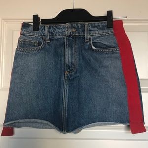Carmar Denim Jean Skirt w Stripe